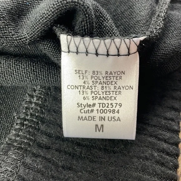 NWT LBLC, the Label Brooklyn Cozy Top, Black, size Medium